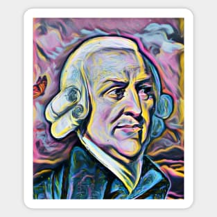 Adam Smith Portrait | Adam Smith Artwork 10 Sticker